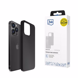 3mk Silicone Case for iPhone 16 Pro - Black
