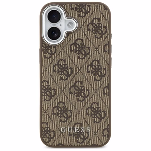 Guess 4G Classic Logo Magnetinis dėklas telefonui iPhone 17 - rudas