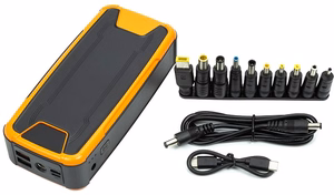 Išorinė baterija 30000mAh, PD 65W, DC 12-19V, USB-C, 2xUSB-A, QC3.0