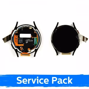 Ekranas skirtas Samsung R865 Watch 4 40mm su rėmeliu / Black / (Service Pack)