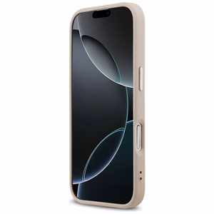 Guess 4G Triangle Logo Magnetinis dėklas telefonui iPhone 17 - rožinis auksas