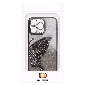 Tel Protect Butterfly vandens dėklas telefonui Iphone 15 Pro juodas