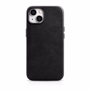 Чехол iCarer Oil Wax Premium Leather для iPhone 14 Plus магнитный кожаный с MagSafe чёрный