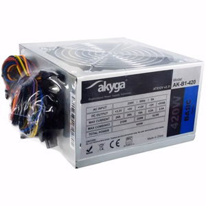 Akyga AK-B1-420 maitinimo blokas 420 W 20+4 pin ATX ATX pilkas