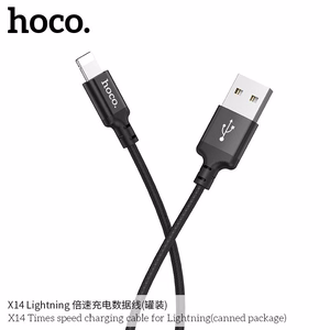 Kabelis (m) - USB A į Lightning Hoco 1 m X14 juodas (m)