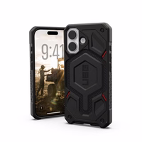 UAG Urban Armor Gear dėklas MONARCH PRO suderinamas su MagSafe iPhone 17 kevlaras juodas