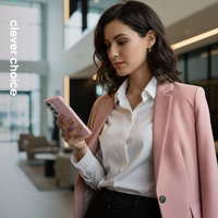 Crong Hybrid Matte Magnetic - MagSafe dėklas Samsung Galaxy S25 (rožinis)