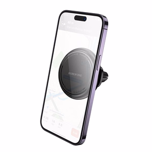Automobilinis telefono laikiklis Borofone BH135 MagSafe (air vent) juodas