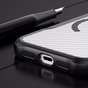 Defender Carbon Mag dėklas for iPhone 17 Pro 6,3" juodas