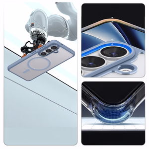 Spigen Ultra Hybrid Mag MagSafe Dėklas for Samsung Galaxy S26 - Clear mėlynas