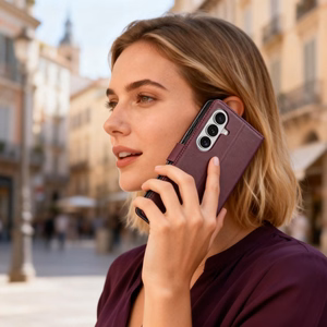 Tech-Protect Wallet чехол для Samsung Galaxy A36 A56 A37 5G бордовый