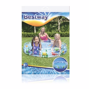 Bestway pripučiamas baseinas, 152 × 30 cm, skaidrus