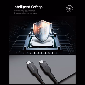 Spigen EB10020CC USB-C laidas 100W 200cm - Juodas