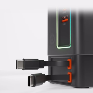 SBS Power Dock 6-in-1 su MagSafe, stovu ir USB-C kabeliais 65W – juodas