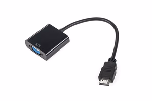 HDMI kištuko į VGA lizdą adapteris su garso išvestimi