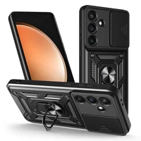 Dėklas telefonui Defender Slide Samsung Galaxy S25 FE juodas