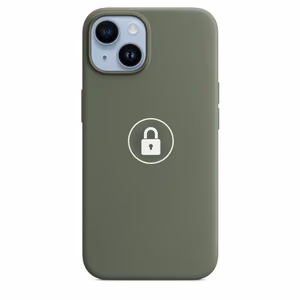 Phone Case "Silicone Case v2" for iPhone 14 Plus / Olive / in package