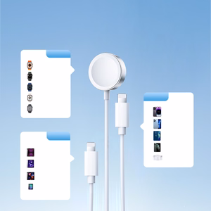 Joyroom S-IW007 3-in-1 magnetinis įkrovimo kabelis USB-A - Lightning 1.2m - baltas
