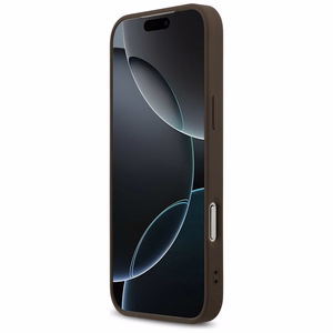 GUESS dėklas telefonui IPHONE 17 Pro Max, suderinamas su MagSafe GUHMP17XP4RPSW (4G Printed Stripes), rudas