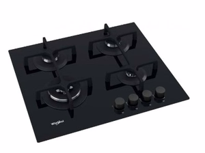 Whirlpool AKT 627/NB1 Juoda Įmontuoti 59 cm Dujinė 4 zone(s)