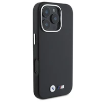 BMW M lygus pilnai apvyniotas metalinis Magnetinis dėklas iPhone 16 Pro - juodas