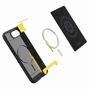 Чехол Spigen Rugged Armor MagSafe для iPhone 16e / 17e - чёрный