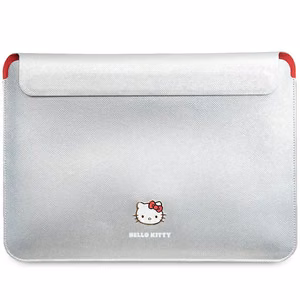 Hello Kitty PU Metal Logo чехол для ноутбука 14" - серебристый