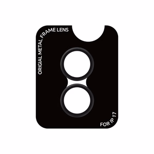 Rock Pure Series Kameros objektyvo stiklas ant iPhone 17 kameros (2 vnt.) juodas