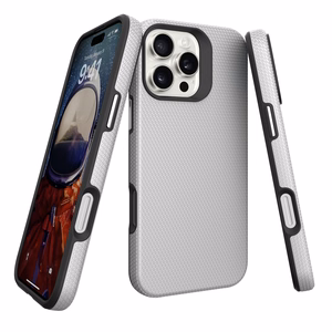 Dėklas Perfectionists Triangle Mag Case Apple iPhone 13 Pro sidabrinis