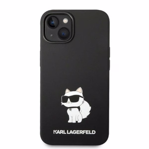 Karl Lagerfeld KLHMP14MSNCHBCK iPhone 14 Plus 6.7" juodas silikoninis dėklas Choupette, magnetinis (MagSafe)