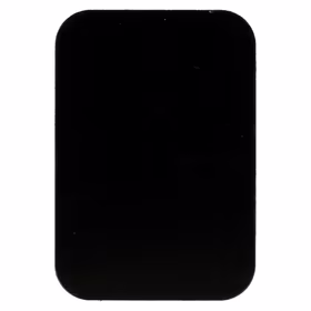 Metalinė plokštelė magnetiniams laikikliams - stačiakampė 45x65mm juoda