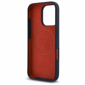RED BULL dėklas telefonui IPHONE 16 Pro suderinamas su MagSafe RBHMP16L24SIOLRV (Silikoninis didelis vertikalus logotipas) tamsiai mėlyna