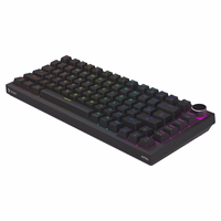 Savio ASTRAL BLACK JADE klaviatūra Žaidimams USB QWERTY JAV tarptautinė versija Juoda