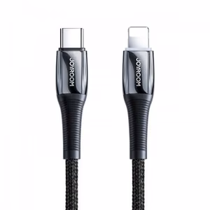 USB laidas Joryoom S-1224K2 juodas Type-C / Lightning 120cm (iki 20W)