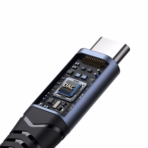 Joyroom SY-C03 USB-C į 2x USB-C 2-in-1 DAC adapteris - juodas