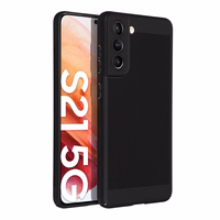 BREEZY dėklas telefonui SAMSUNG S21 FE juodas