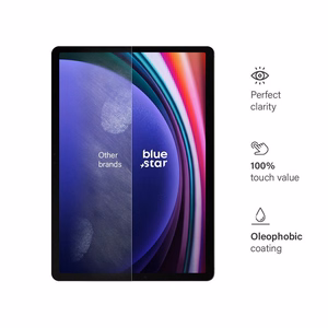 Apsauginis stiklas mėlynas - SAMSUNG Galaxy Tab S9+ 12.4"