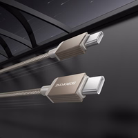 Borofone Kabelis BX120 Placer - Type C į Type C - PD 60W 1 metras auksinis