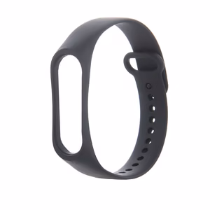 Силиконовый ремешок Xiaomi Mi Band 3 / 4 черный