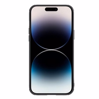 Nillkin Synthetic Fiber S dėklas iPhone 14 Pro Max su kameros dangteliu, juodas