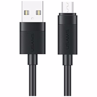 Laidas USAMS U94 18W MicroUSB į USB-A 1m juodas