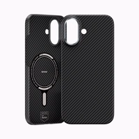 Benks Magnetinis Armor Air Kevlar Dėklas telefonui su metalo rėmu 600D (0067) juodas