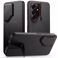 Tech-Protect Kevlar Aura MagSafe Dėklas for Samsung Galaxy S26 - juodas and oranžinis