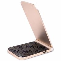 "Guess 4G Pattern MagSafe" sulankstomas 2in1 15W indukcinis įkroviklis - rudas