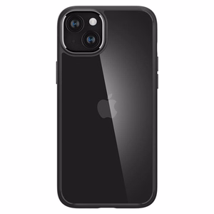 Spigen Crystal Hybrid dėklas telefonui iPhone 15 Plus - skaidrus juodas