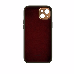 Moshi Napa dėklas, skirtas iPhone 14 Plus, suderinamas su MagSafe, veganiškos odos, „Juniper Green“ spalvos