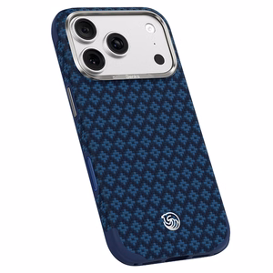 Mėlynas „Benks Magnetic Armor Grid Edge X9“ kevlaro dėklas su metaliniu rėmeliu (C.K.FL.AP.BE.X073), skirtas iPhone 18 Pro Max / iPhone 17 Pro Max