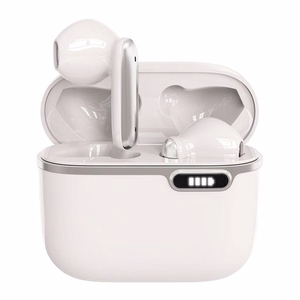 ART belaidės ausinės Bluetooth TWS + docking stotis Type C AP-TW-B4W balta