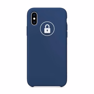 Dėklas "Silicone Case" skirtas iPhone X / Blue Cobalt / su įpakavimu