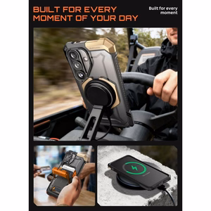 "Supcase UB Grip Mag MagSafe" dėklas "Samsung Galaxy S26" - juodos ir rudos spalvos